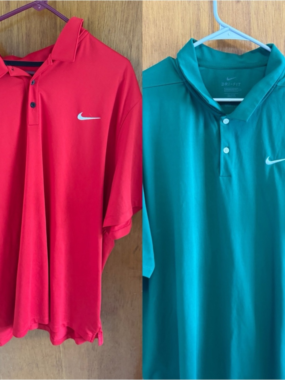 Nike Men’s Dri-FIT Polo Shirt Bundle - Red / Teal